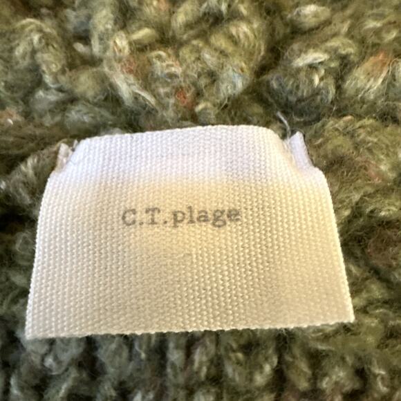 C.T. Plage Melange Women’s Thick Knit Sweater Wool Blend V-neck Classic Staple - Picture 7 of 13